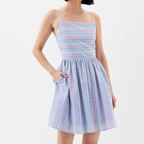 GAP Dresses & Skirts - Gap Squareneck Eyelet Mini Dress